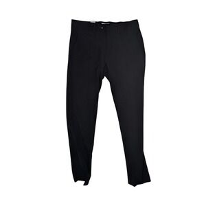 LINDBERGH WHITE Slim Fit Cropped Length Superflex Pants Mens Size S 32 x28 Black